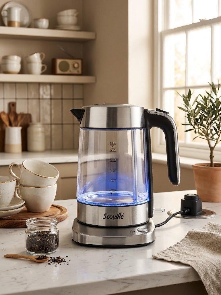 Scoville Fast Boil Glass Kettle 1.7L