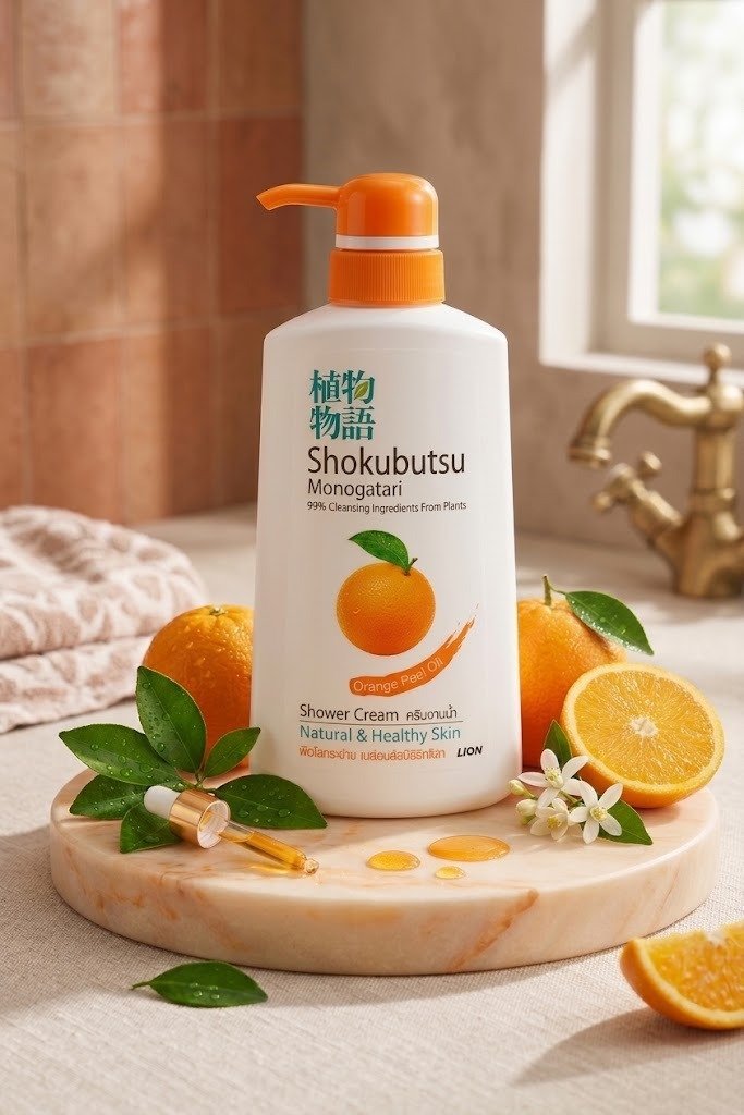 Shokubutsu Monogatari Orange Freshness Shower Cream-500ml