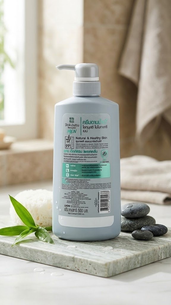 Shokubutsu Monogatari For Men Extreme Protection Shower Cream (500 ml).