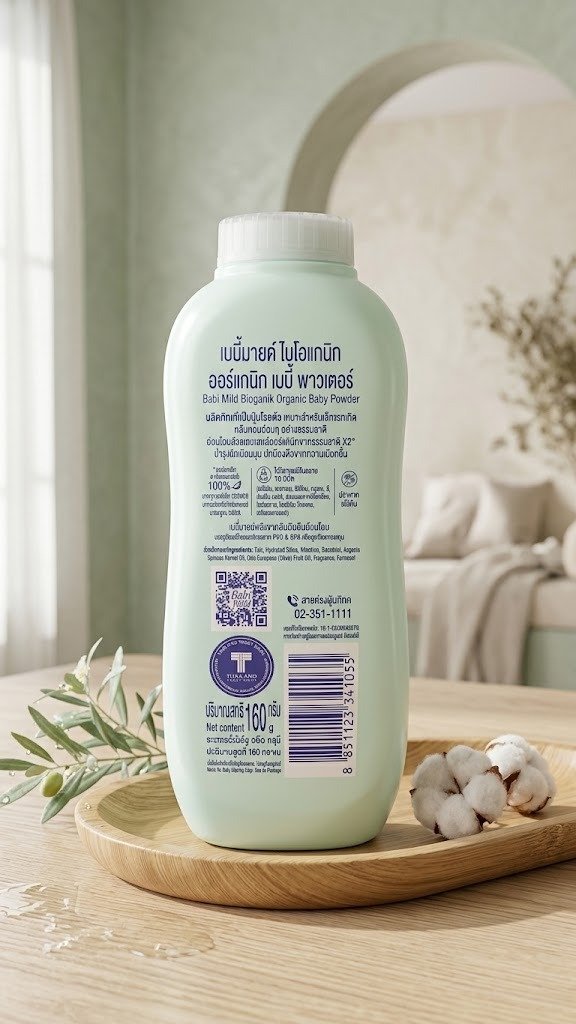 Babi Mild Bioganik Organic Baby Powder