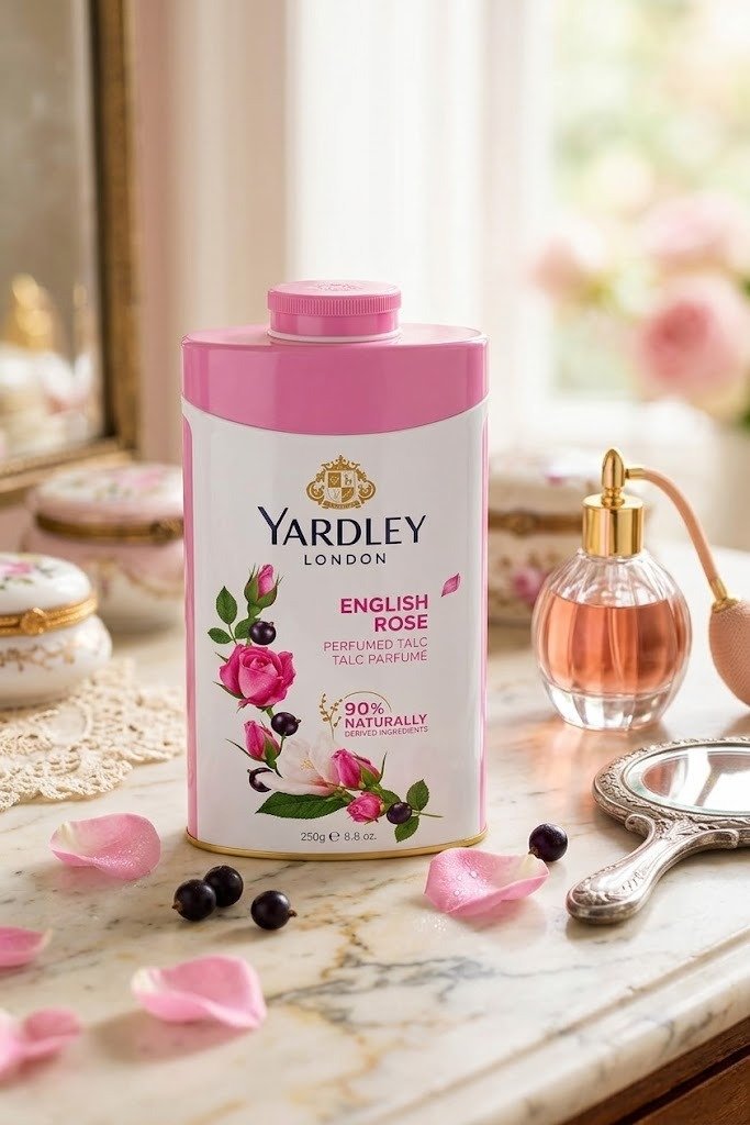 Yardley London English Rose Perfumed Talc – 250g