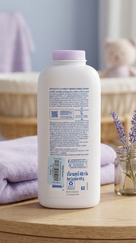 Johnson's cornstarch bedtime baby powder,