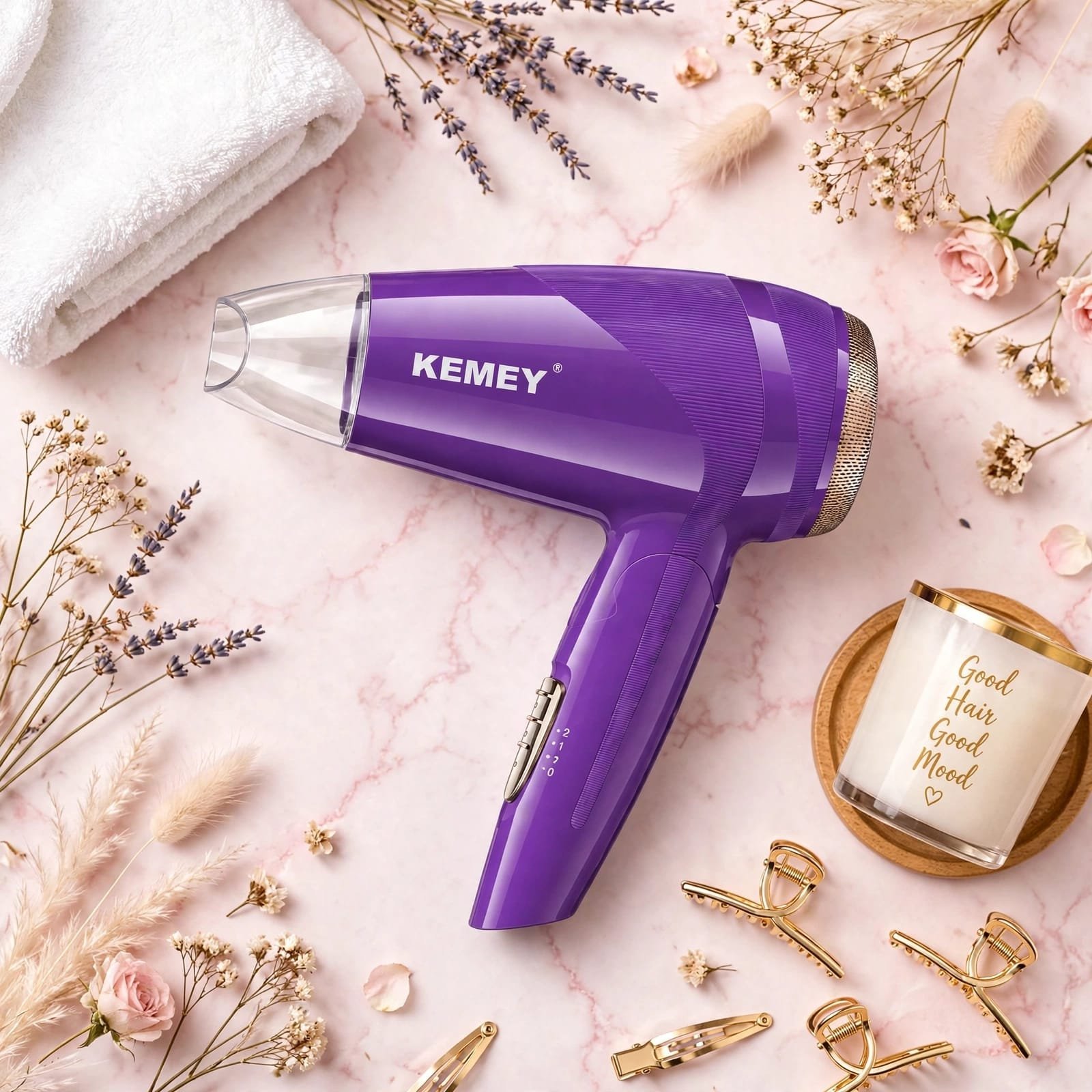 KEMEY KM-6821 1200W Hair Dryer