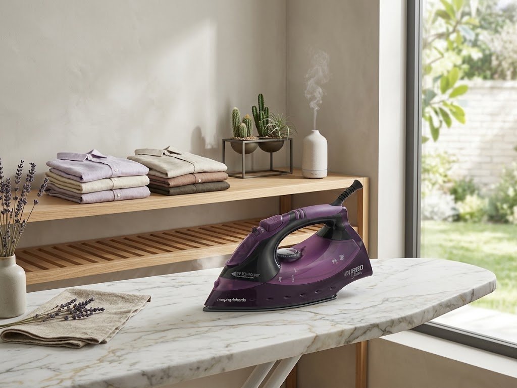 Morphy Richards Turbosteam 2800W Steam Iron – Purple & White