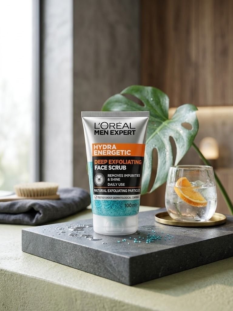 L'Oréal Paris Men Expert Hydra Energetic Deep Exfoliating Face Scrub – 100ml