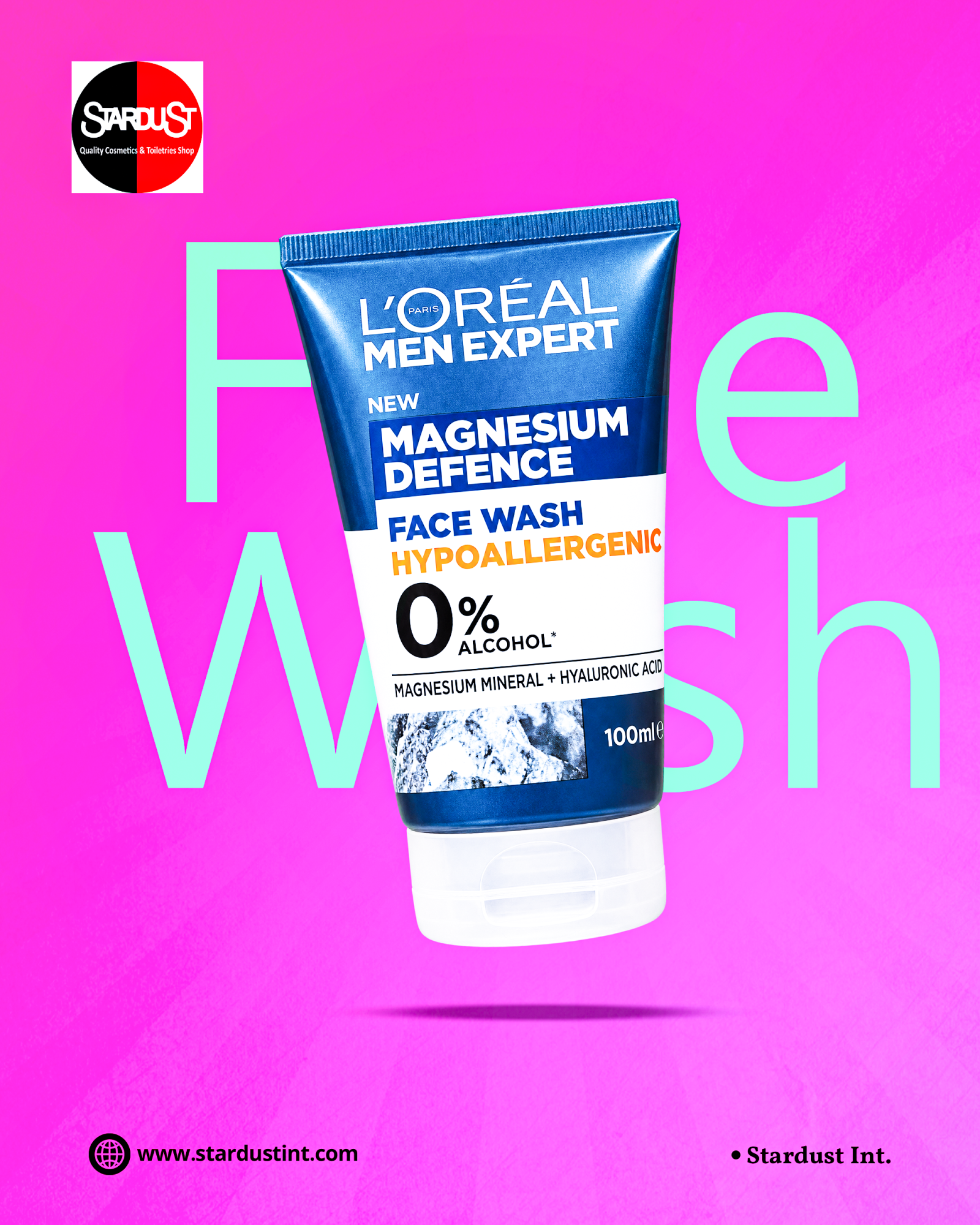 L'Oréal Paris Men Expert Magnesium Defence Hypoallergenic Face Wash – 100ml