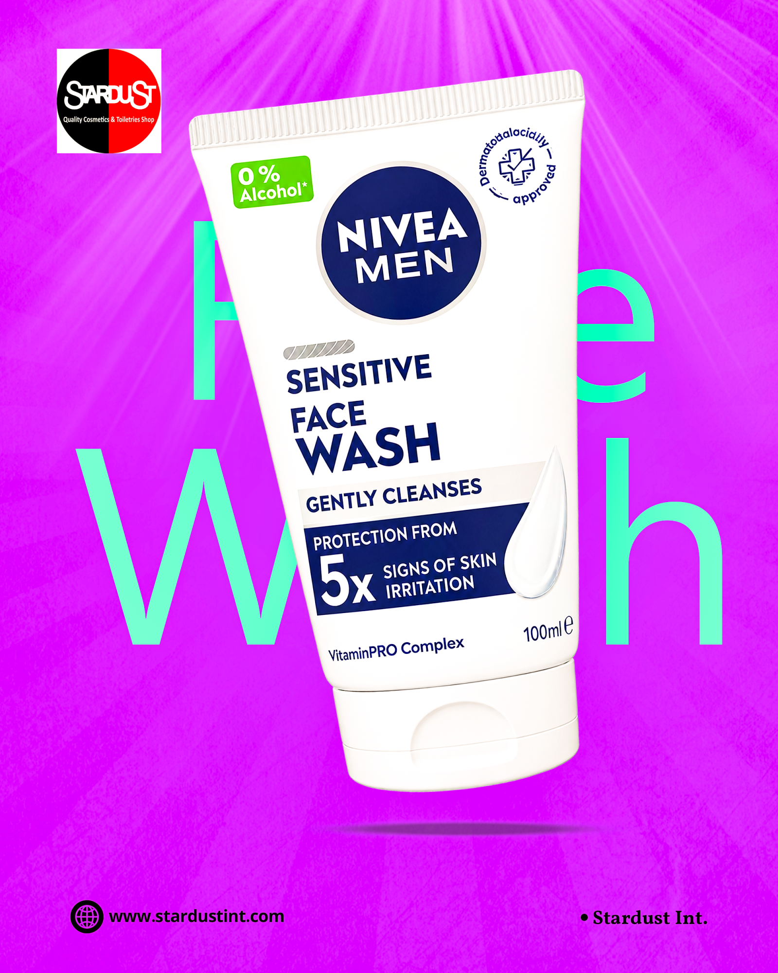 Nivea Men Sensitive Face Wash – 100ml