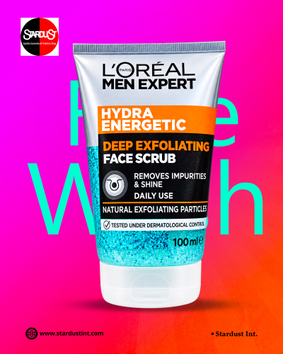 L'Oréal Paris Men Expert Hydra Energetic Deep Exfoliating Face Scrub – 100ml