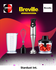 Breville Immersion Blender 4-in-1 Hand Blender Set