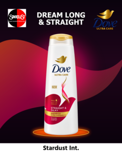 Dove Shampoo Straight and Silky -330ml