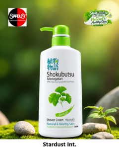Shokubutsu Monogatari Ginkgo Natural & Healthy Skin Shower Cream -500ml